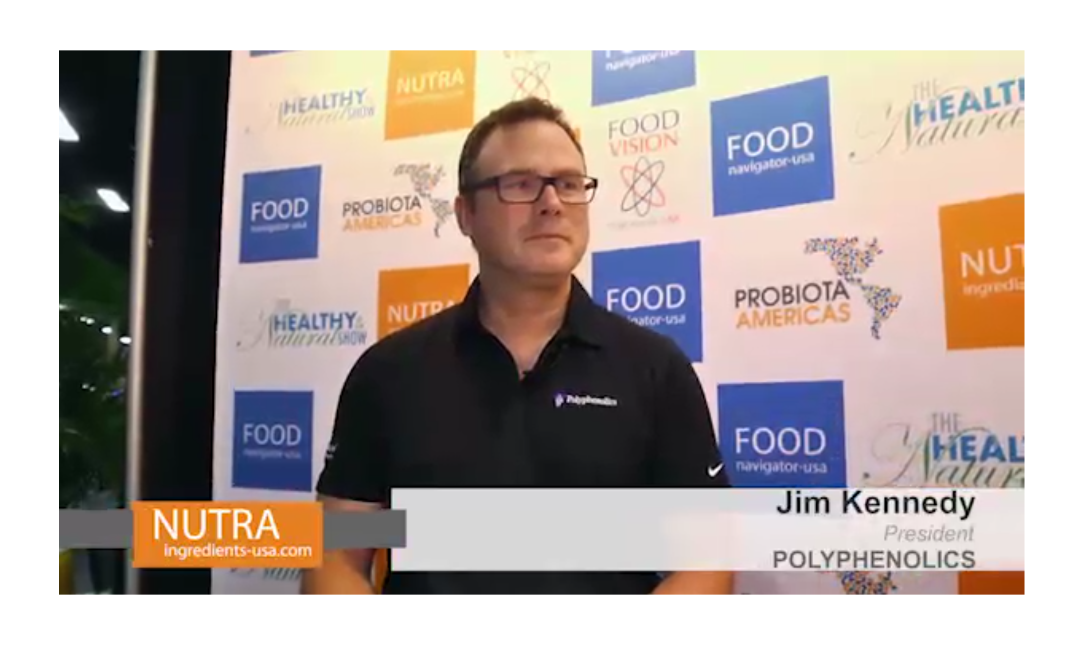 Dr. James Kennedy talks ‘focused polyphenol benefits’ with reporter at SSW 2016